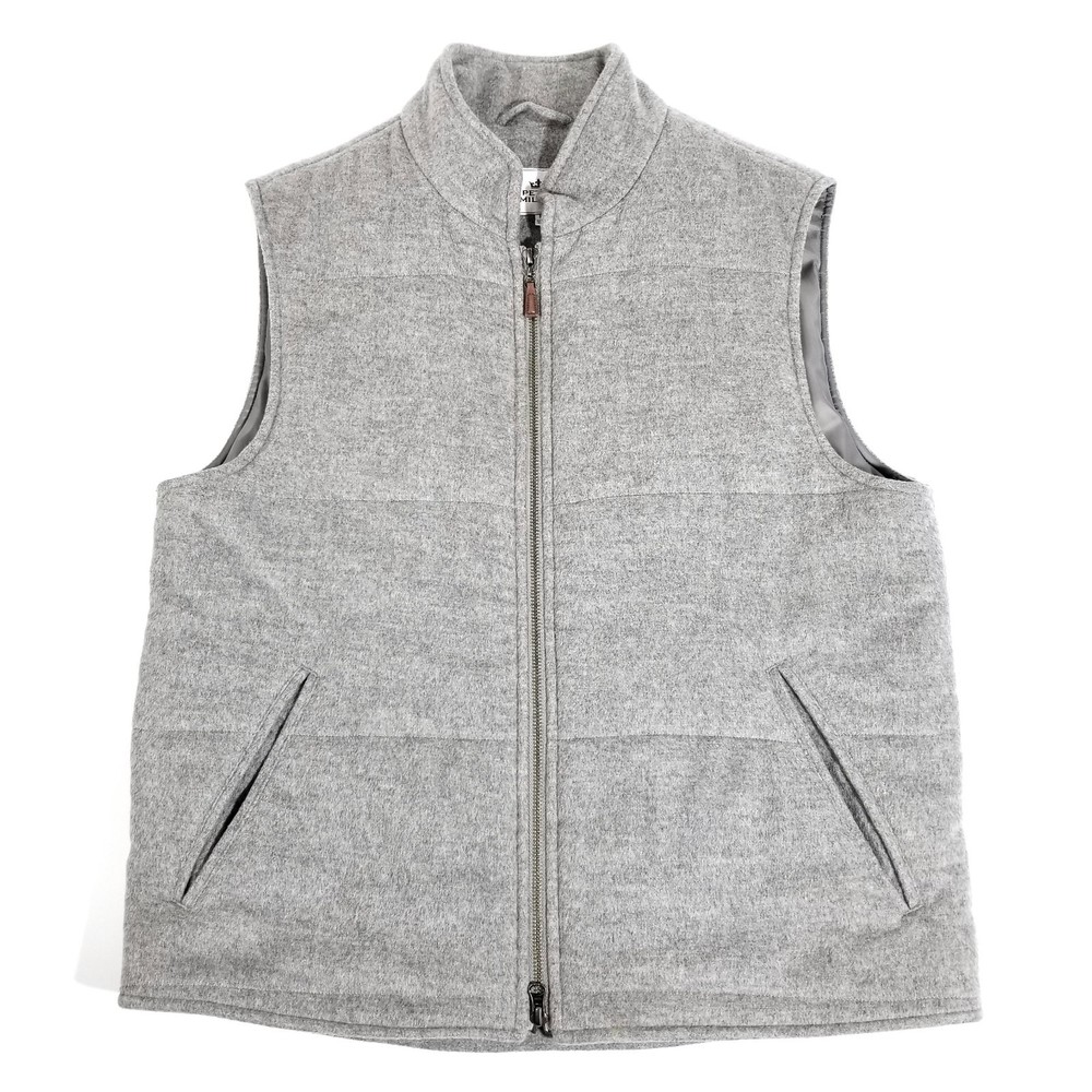 Peter Millar Greenwich Gray Heather Wool Cashmere Vest